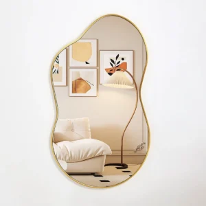 Cloud Shaped Metal Wall Mirror