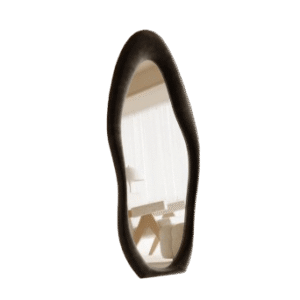Black Arched Floor Mirror