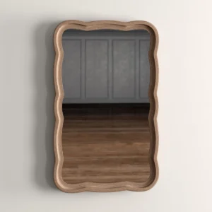 Brown Rectangle Mirror