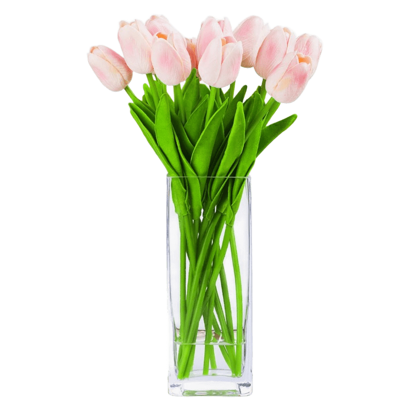 Pink Tulip Arrangement in Vase